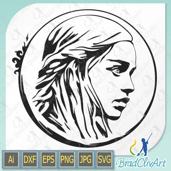 Game Of Thrones Logo Svg, Dany Tagaryen Svg, Dragon Svg, Cricut, Cut File,  Silhouette, Decal Svg, Png, Dxf, Eps