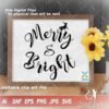 merry and bright cricut