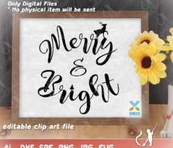 merry and bright cricut