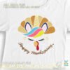 thanksgiving unicorn svg