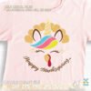 unicorn thanksgiving svg