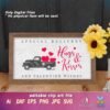 valentine truck svg
