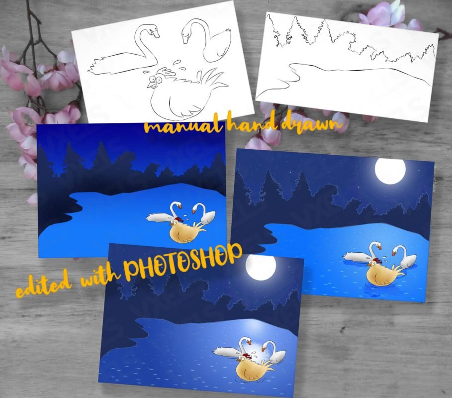 making digital cartoon