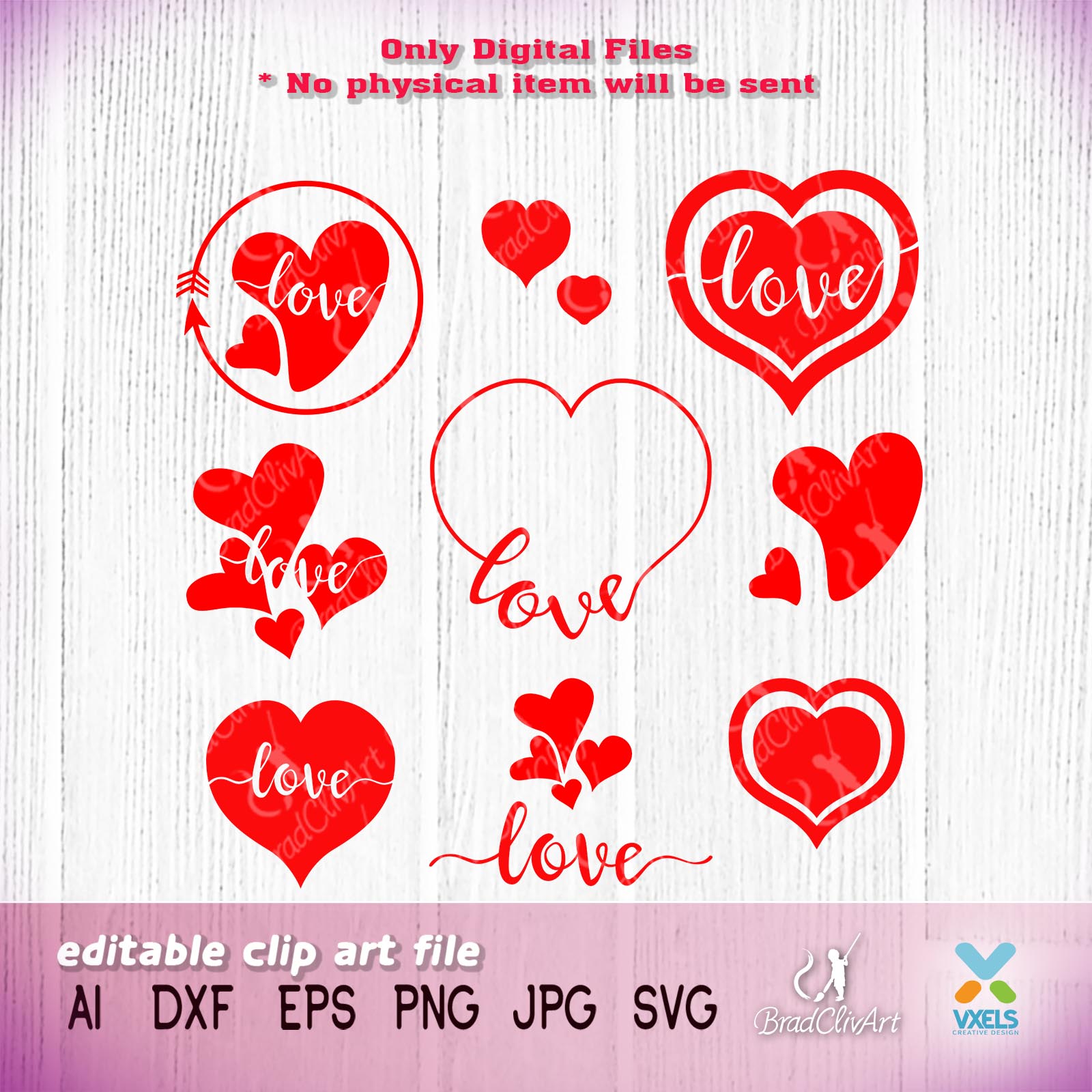 Download Heart SVG Valentine Bundle Cutting files for Costume ...