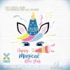 cute unicorn new year