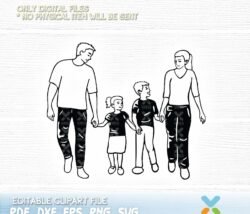 happy family svg