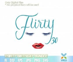 flirty thirty svg