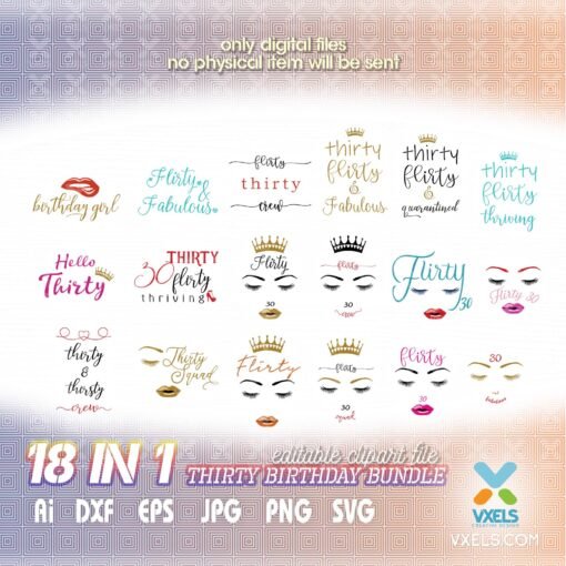 30 birthday svg