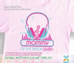 mommy of the tiktok queen svg