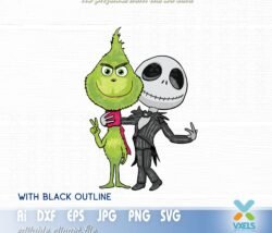 jack and grinch svg