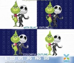 cartoon jack and grinch