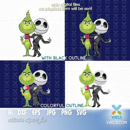 cartoon jack and grinch