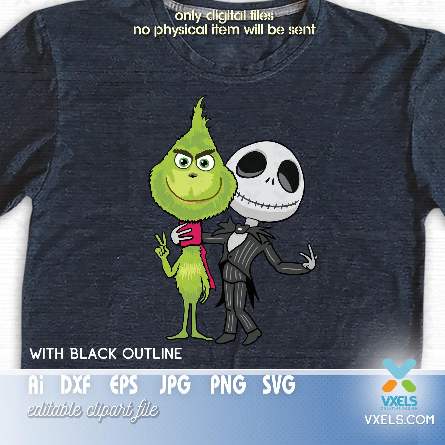 Jack Skellington Grinch Costume Switch BFF SVG -  Portugal