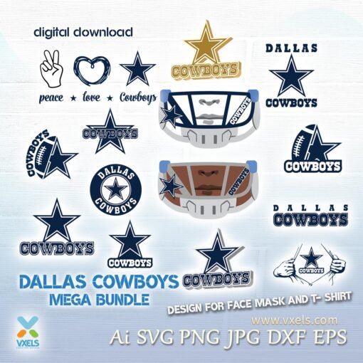 dallas cowboys bundle svg