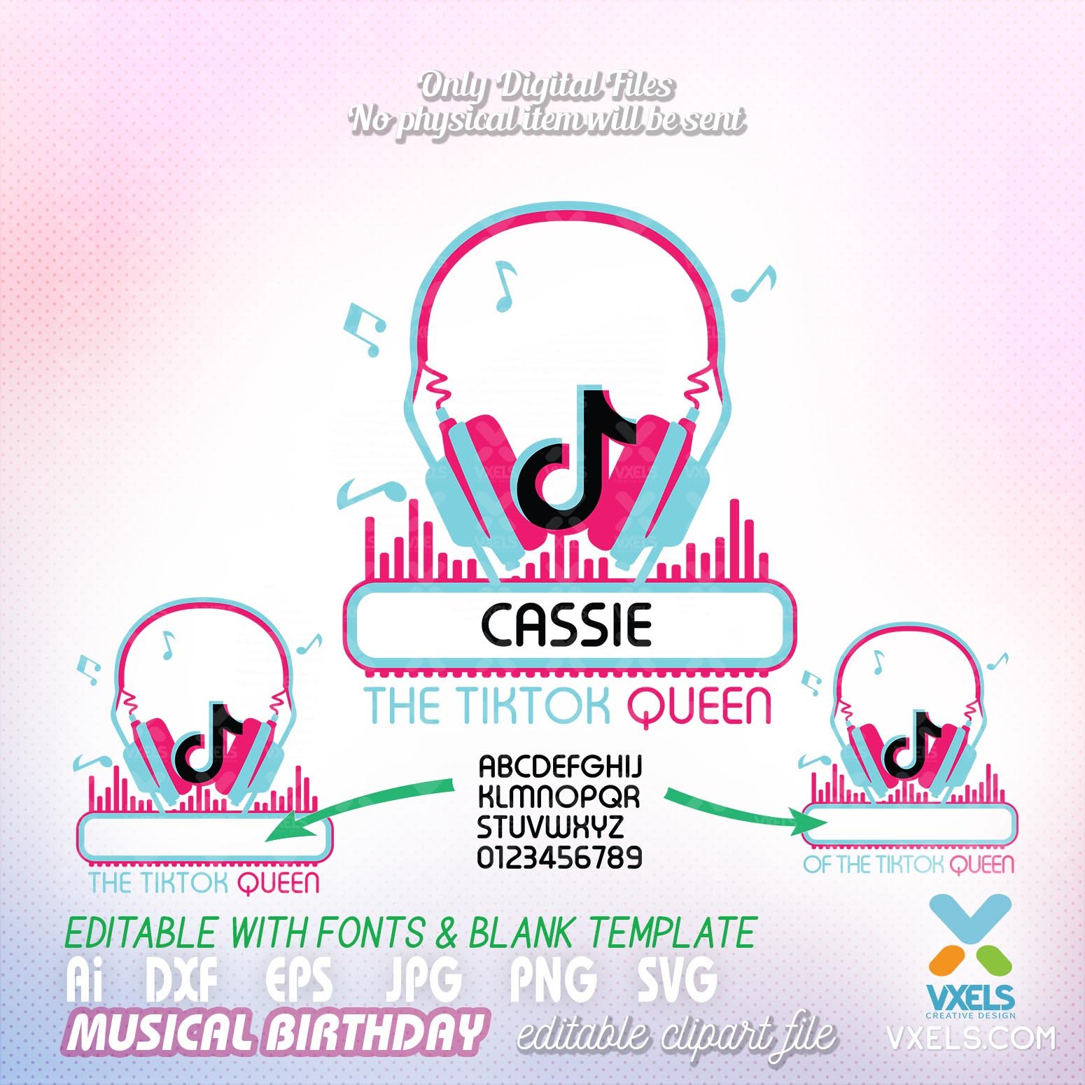 Download The Tiktok Queen Birthday Girl Theme Cricut And Silhouette Cutting File