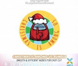 among us christmas cut file