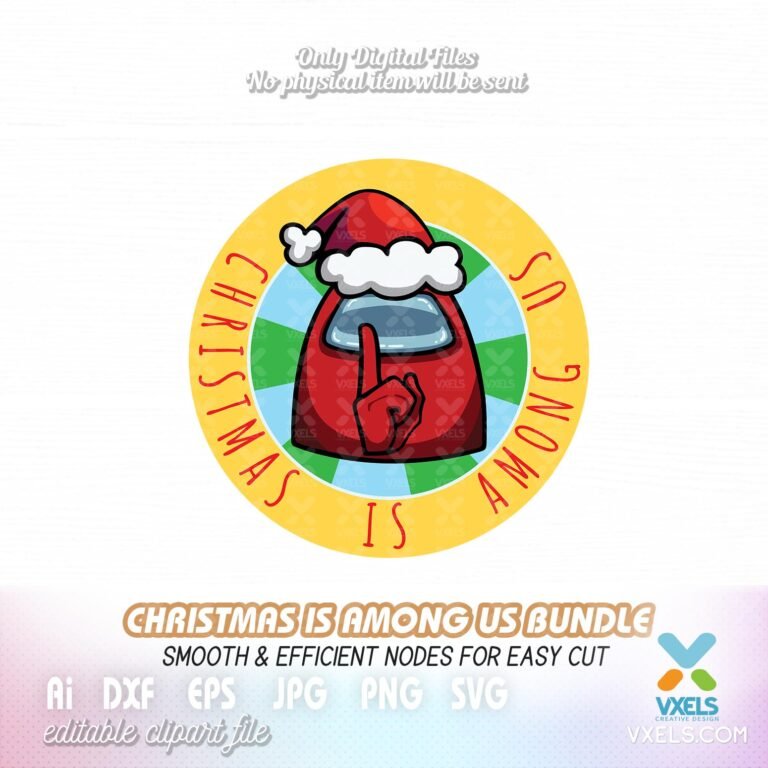 Download Among Us Christmas SVG shop bundle set#2 Cricut Silhouette