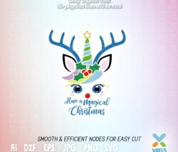 unicorn deer svg