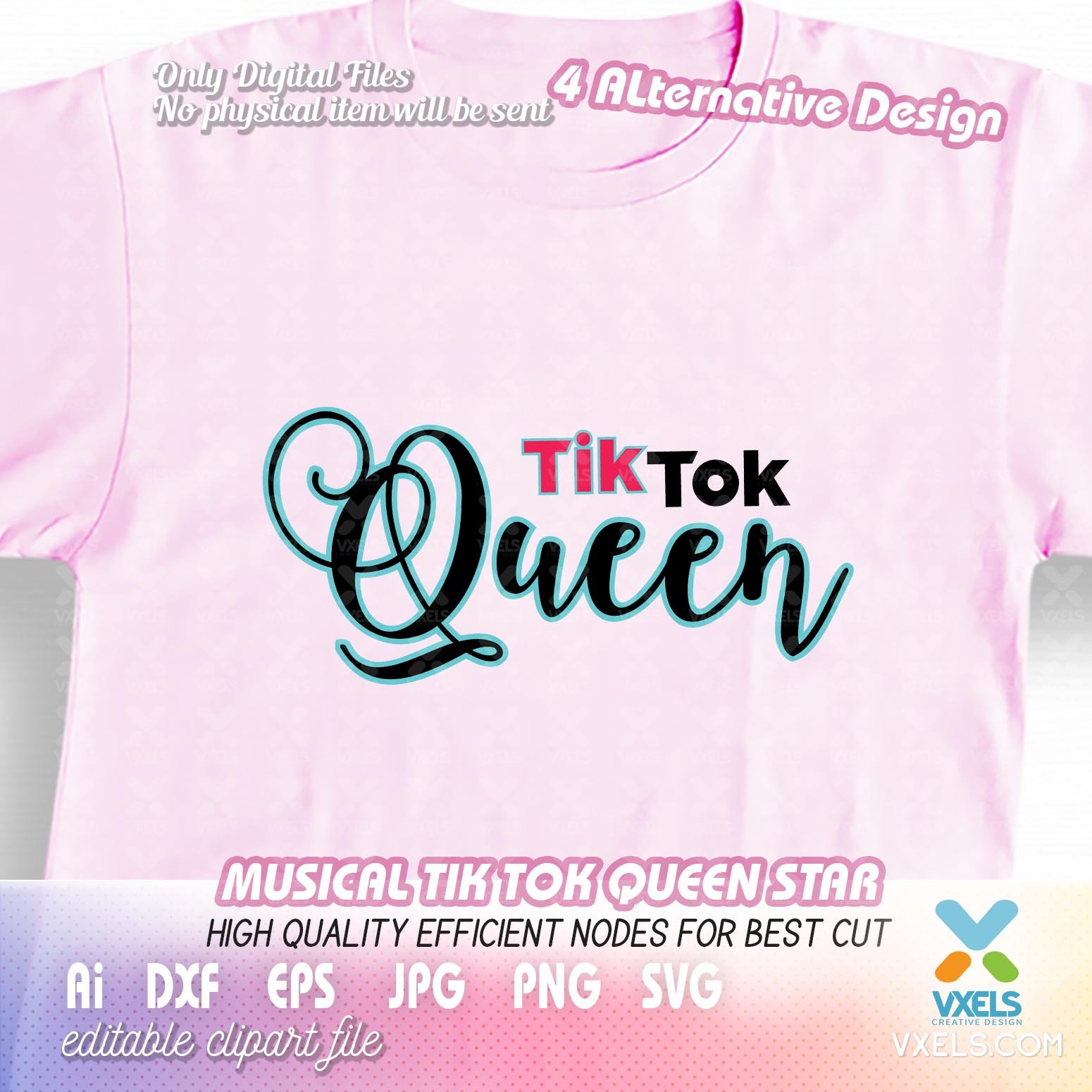 Download Tik Tok Queen SVG set bundle for birthday and tiktok lover ...