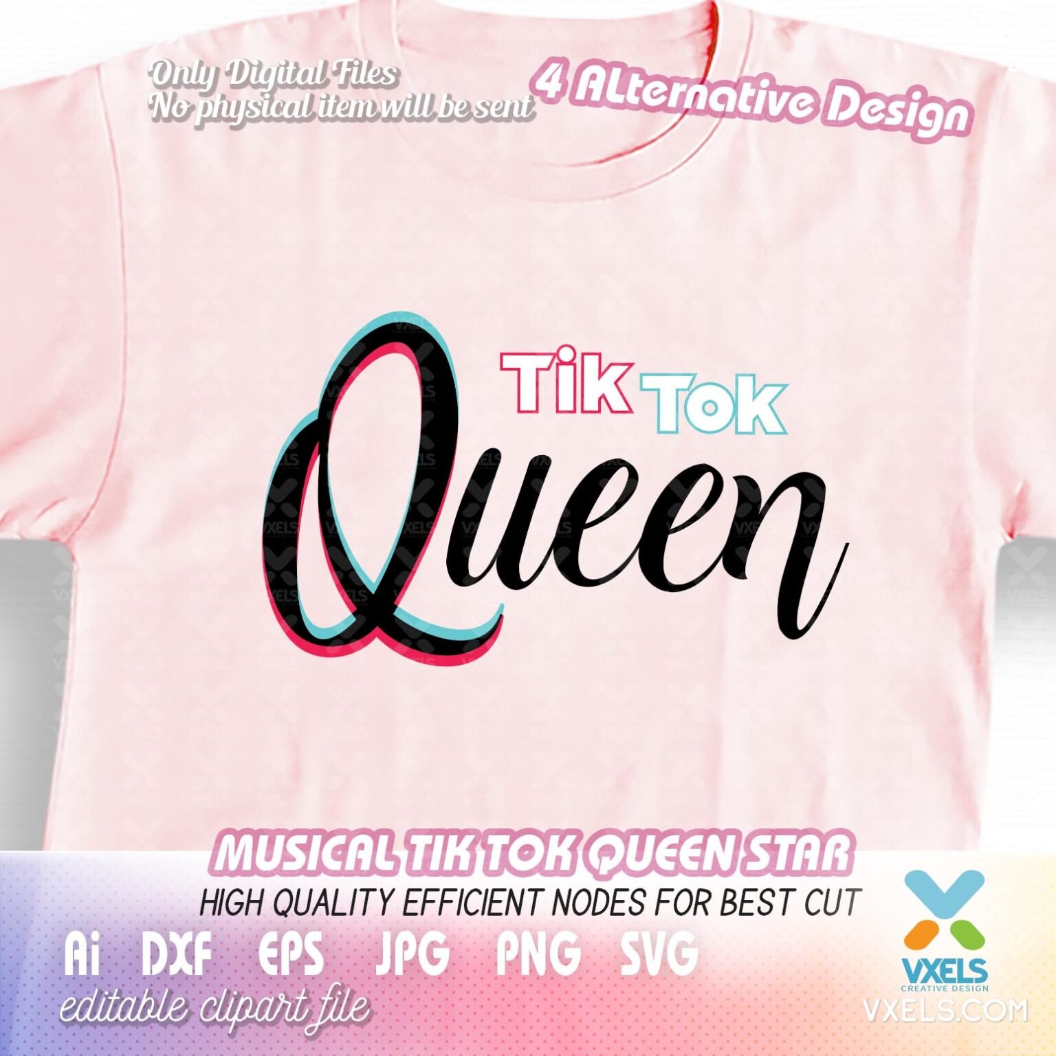 Download Tiktok Star and Tik tok Queen Bundle 8 design Cutting ...