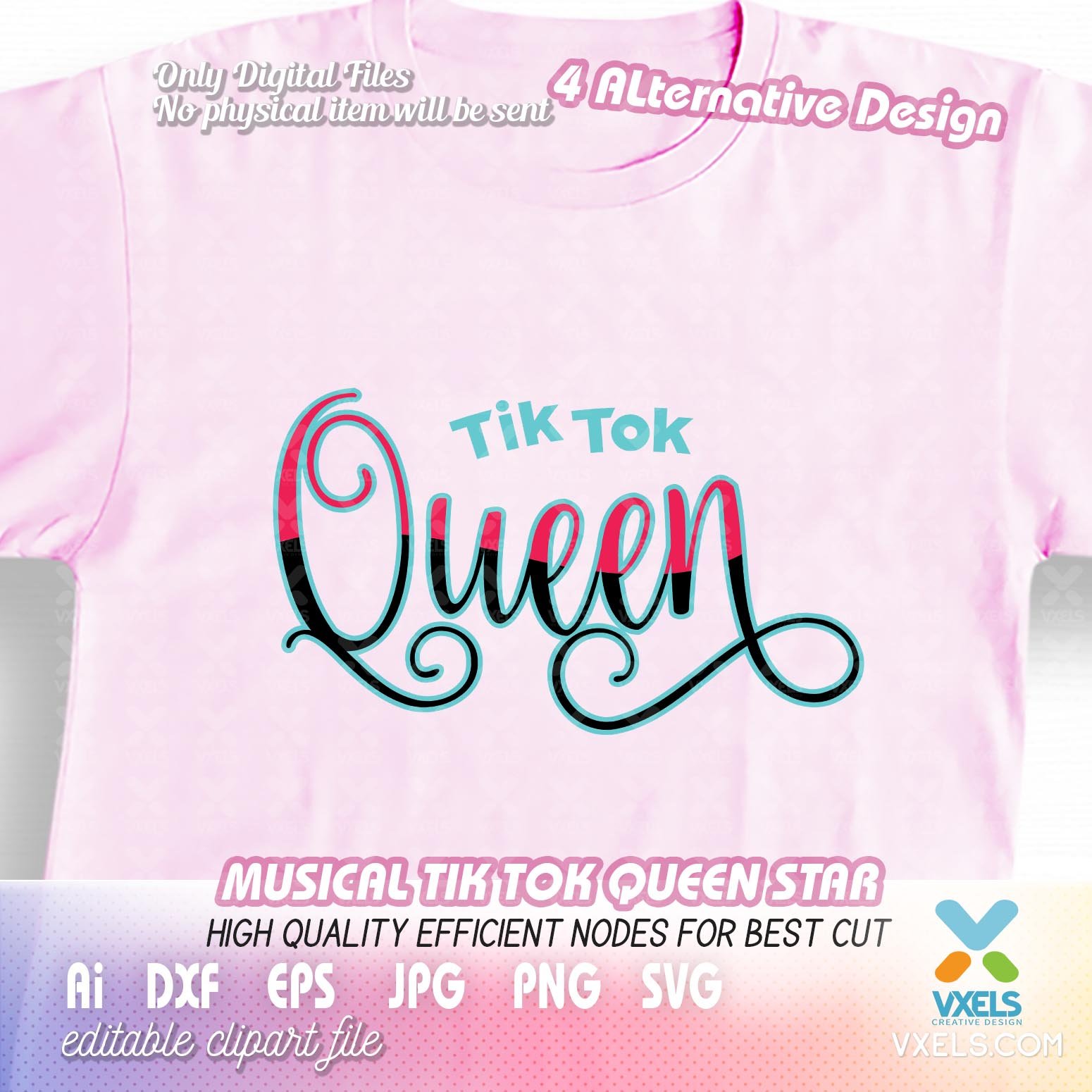 Download Tik Tok Queen SVG set bundle for birthday and tiktok lover ...