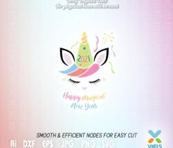 happy new year unicorn 2021