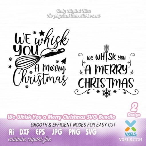 we whisk you a merry christmas svg