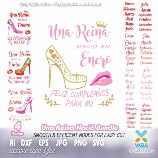 una reina nacio cut file