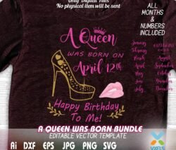 a queen was born t shirt