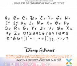 walt disney font
