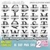 monogram name frame