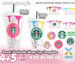 donut starbucks wrap cup