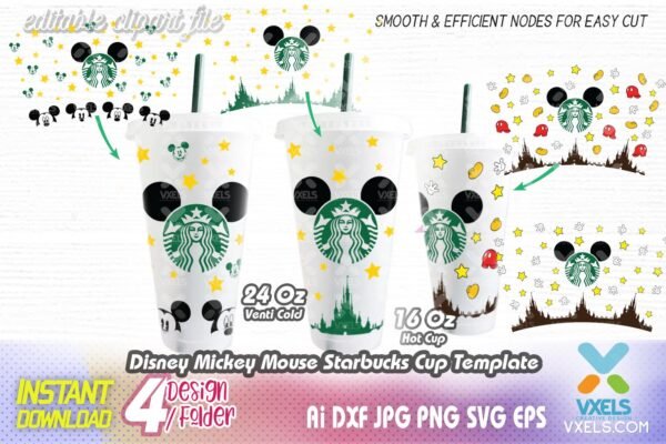 starbucks disney wrap cup