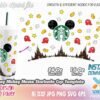 mickey starbucks wrap cup svg